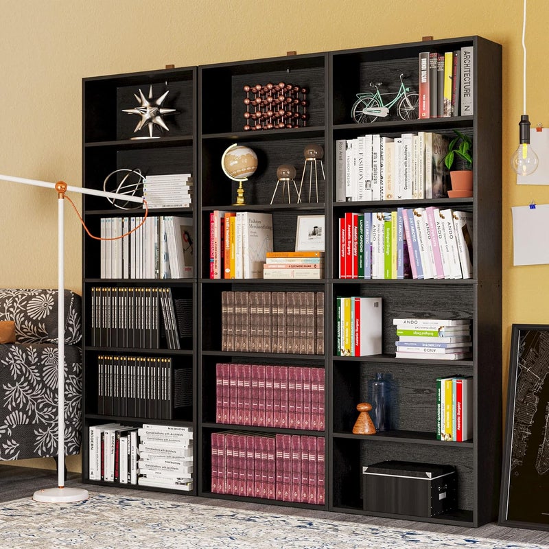 IRONCK Bookshelves and Bookcases Floor Standing 6 Tiers Display Storage Shelves 70 in Tall Bookcase Home Decor Furniture for Home Office, Living Room, Bed Room - Image 1